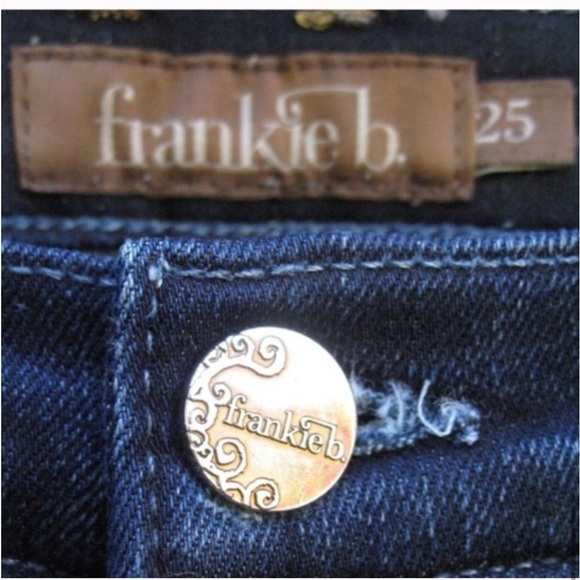 Frankie B Butterfly Skinny Stretch Jeans - Picture 6 of 6